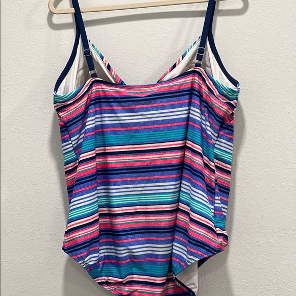 Time Tru Blue Pink Swimsuit 2 XL - Picture 5 of 9
